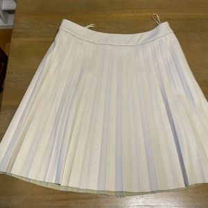Cupcakes and cashmere faux leather pleated skirt
